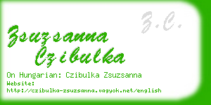 zsuzsanna czibulka business card